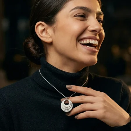 שרשרת טבעות לאמא עם שמות הילדים