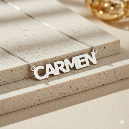 שרשרת שם CAPITAL • כסף 925