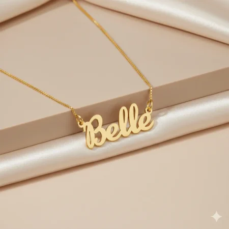 שרשרת שם Handy – ציפוי זהב 24K