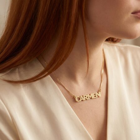 שרשרת שם CAPITAL • כסף 925