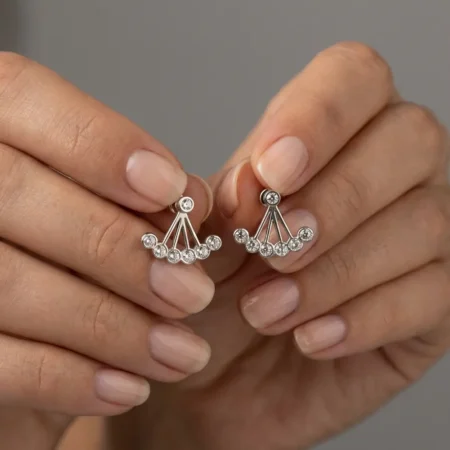 עגילי שמש זרקונים