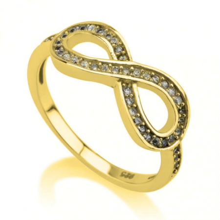 טבעת אינפיניטי משובץ אבני סברובסקי