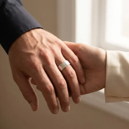 טבעת עם טביעת אצבע אישית