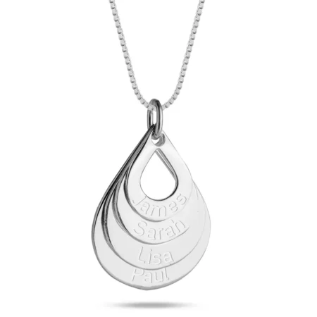 שרשרת טיפות עם שמות