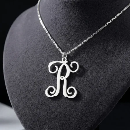 שרשרת אות מונוגרם • כסף 925