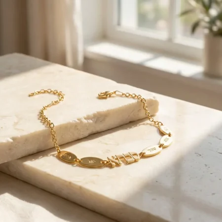 צמיד סבתא עם שמות הנכדים