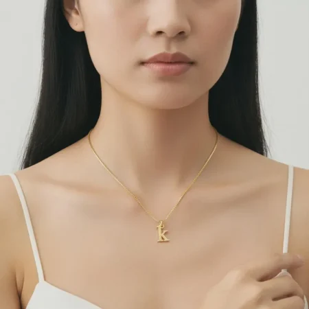 שרשרת אות כסף 925 לנשים ונערות