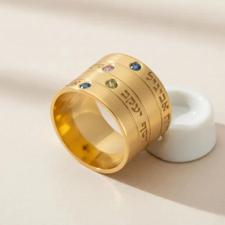 טבעת אבני חן לאמא • כסף 925