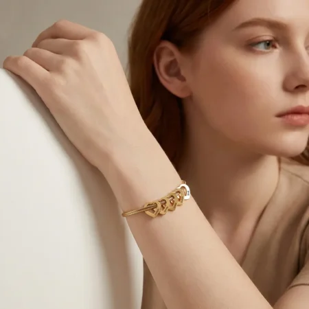 צמיד לבבות לאמא