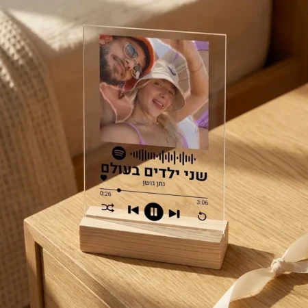 מתנה אישית עם השיר שלכם