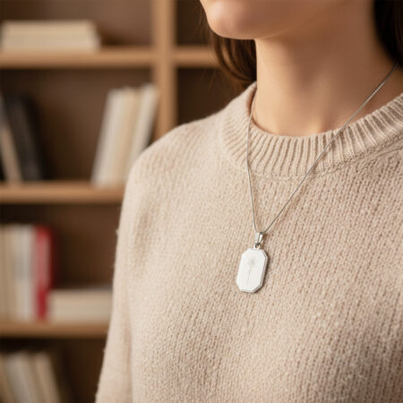 Alternative view of שרשרת פרח לידה • כסף 925