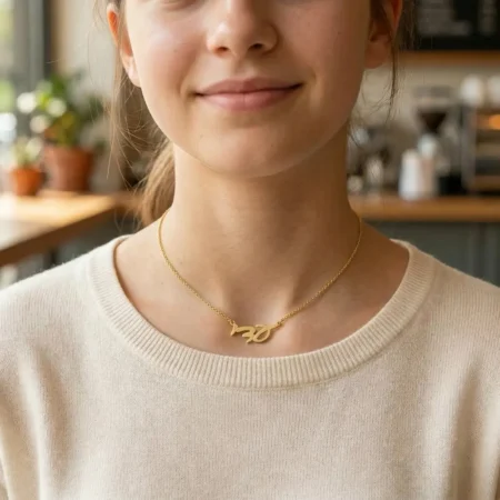 שרשרת שם עברית כתב