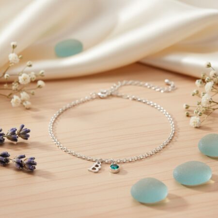 צמיד לרגל אות ואבן לידה