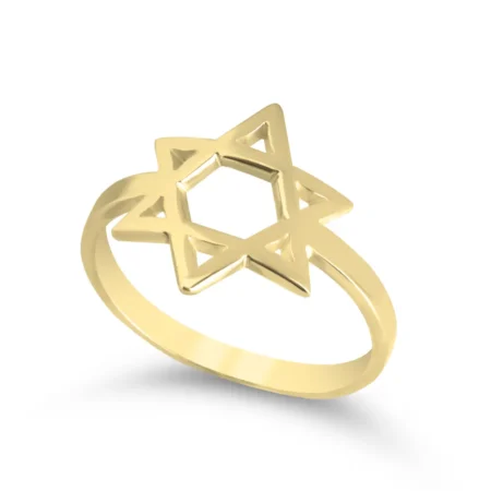 טבעת מגן דוד זהב