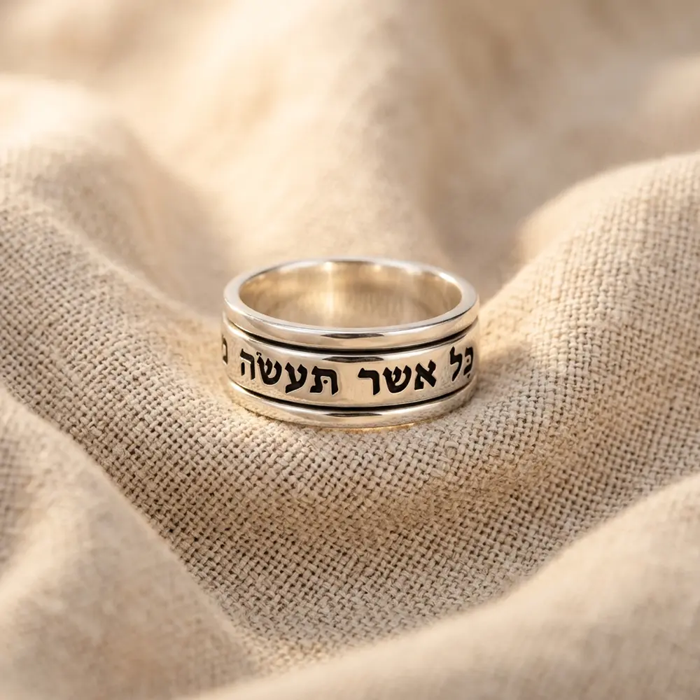 טבעת ברכה עם חריטה אישית