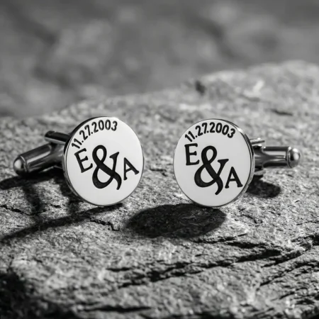 חפתים אלגנטיים בעיצוב אישי מכסף סטרלינג