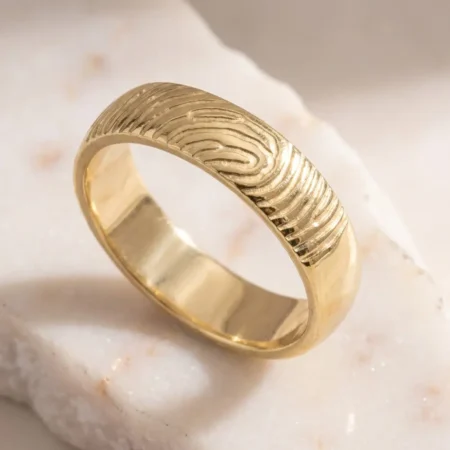 טבעת טביעת אצבע מעוגלת