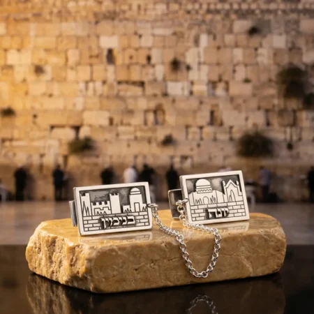 מחזיק טלית מכסף עם שם אישי