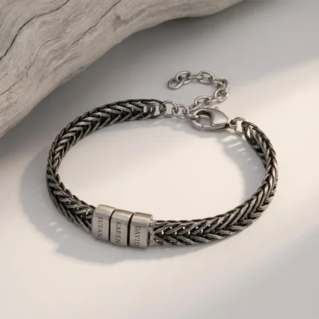 צמיד מתכת חריטות לאבא