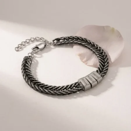 צמיד מתכת חריטות לאבא