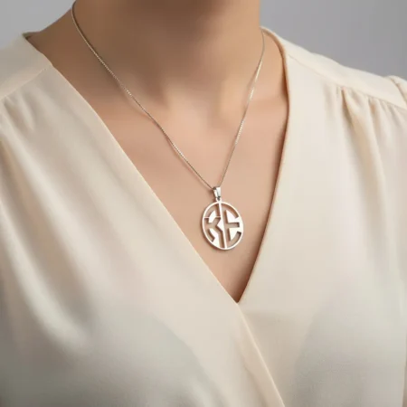 שרשרת 2 אותיות בלוק בעיגול