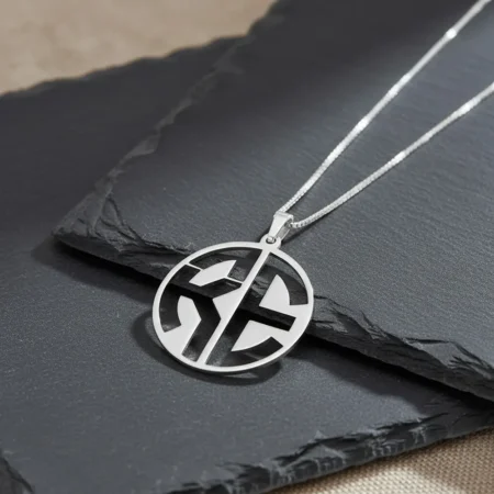 שרשרת 2 אותיות בלוק בעיגול