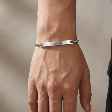 צמיד חריטה לגבר