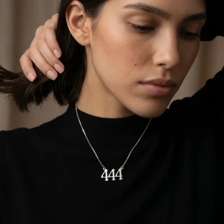 שרשרת מספר מלאך מכסף 925