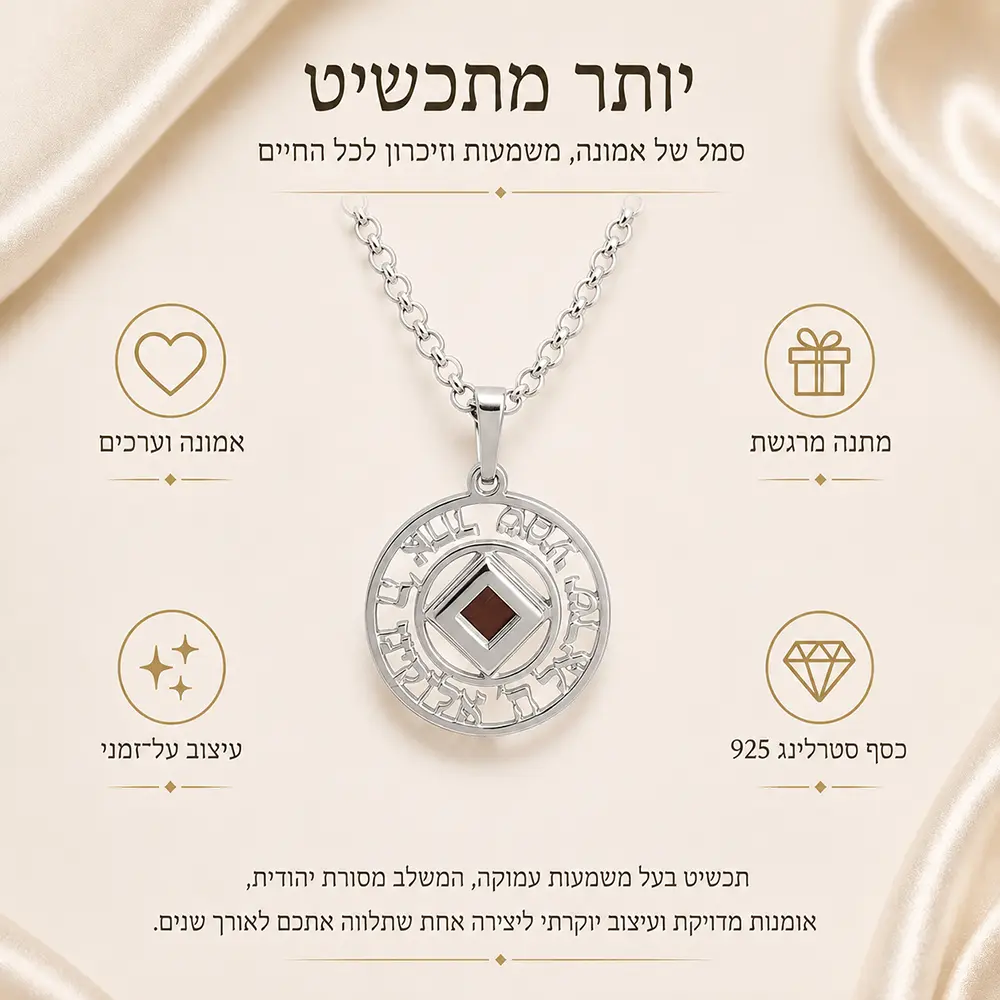 שרשרת שמע ישראל עם ננו תנ״ך • כסף 925