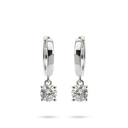 עגילי חישוק יהלום