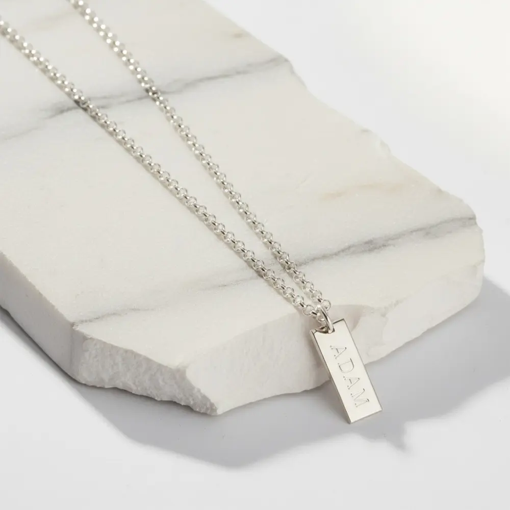 שרשרת בר עם חריטת שם