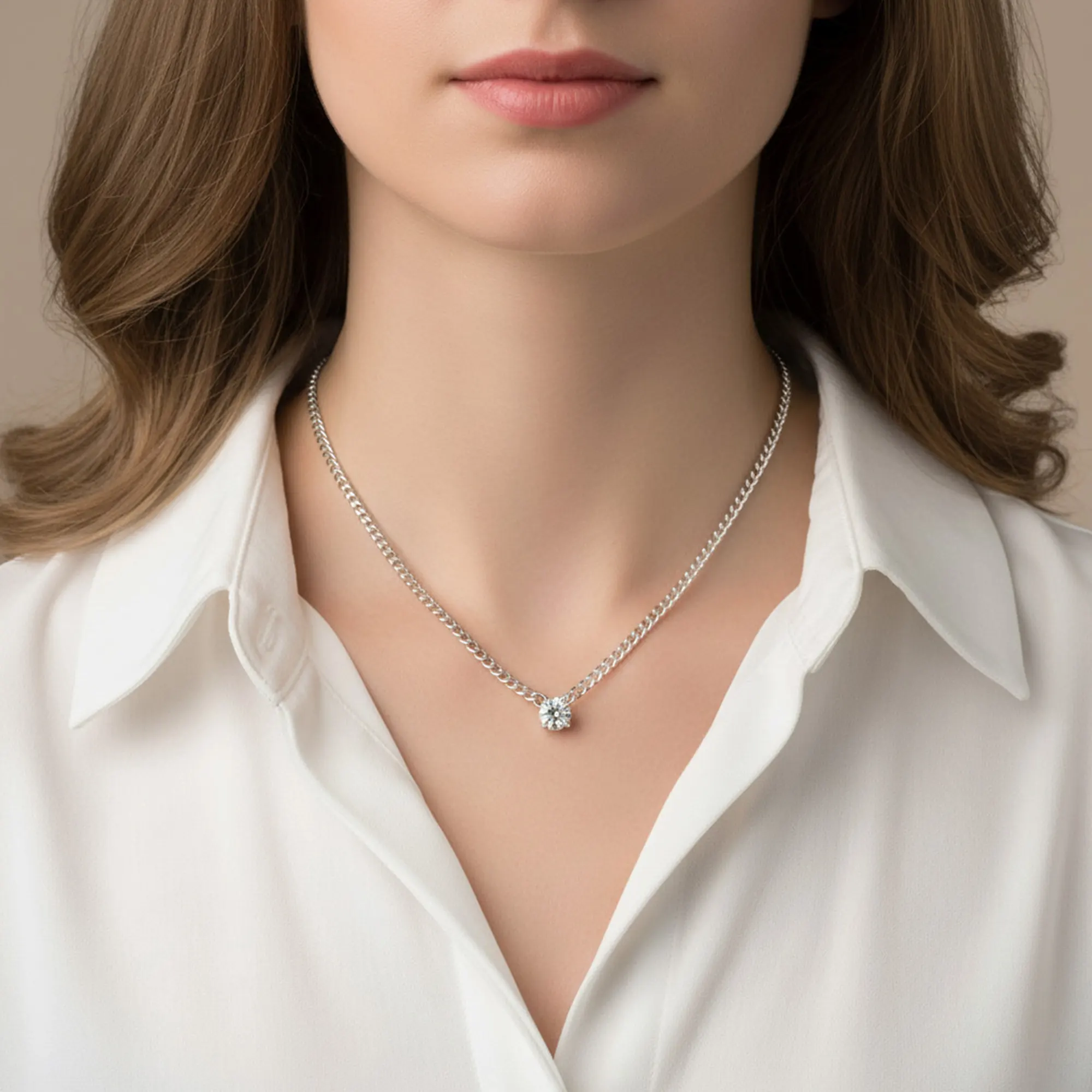 שרשרת קובן עם יהלום