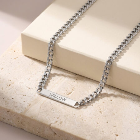 שרשרת בר עם חריטת שם אישית