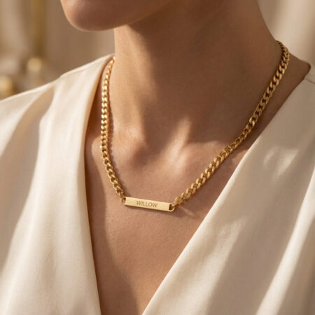 שרשרת בר עם חריטת שם אישית