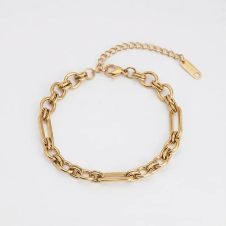 צמיד חוליות זהב אלגנטי לנשים