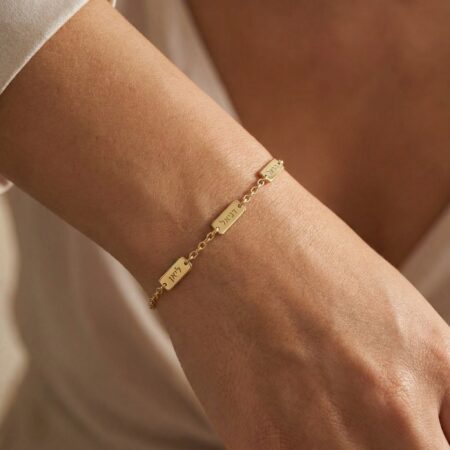 צמיד שמות ילדים זהב 14 קראט