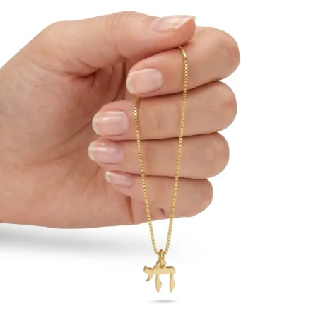 שרשרת חי קטנה מכסף אמיתי
