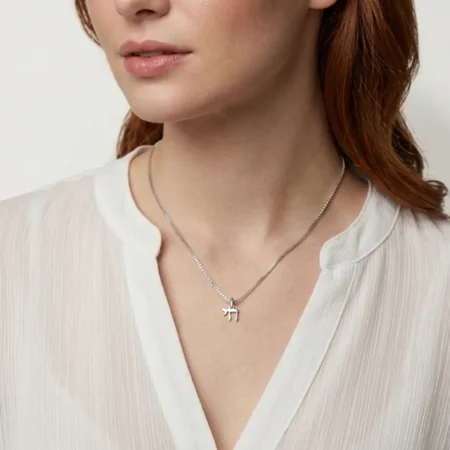 תליון חי עדין מכסף אמיתי