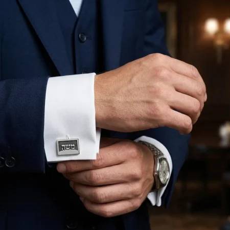 חפתים לגבר יוקרתים מכסף אמיתי