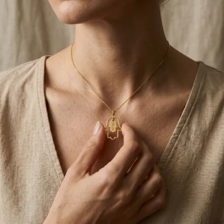 שרשרת חמסה עם שם