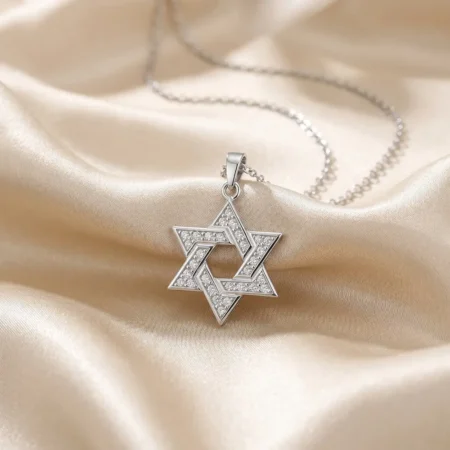 תליון מגן דוד כסף 925 לאישה