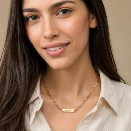 שרשרת שמות עם פלטות • כסף 925