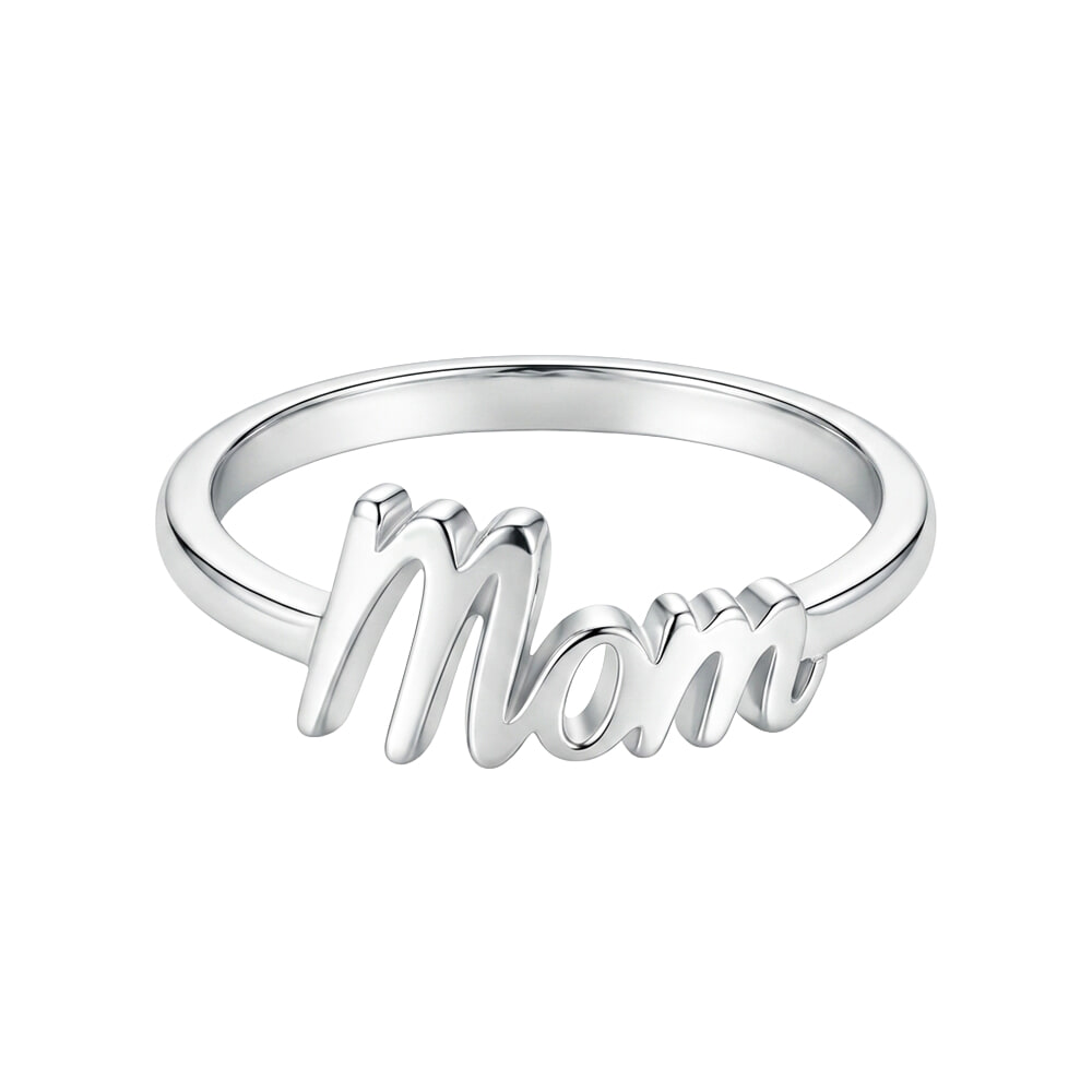 טבעת MOM מכסף 925